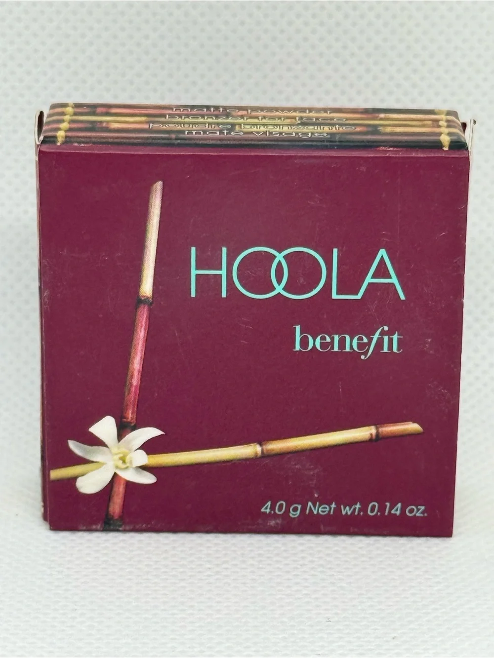 Benefit Hoola Bronzer Compact - Burgundy with Teal Logo